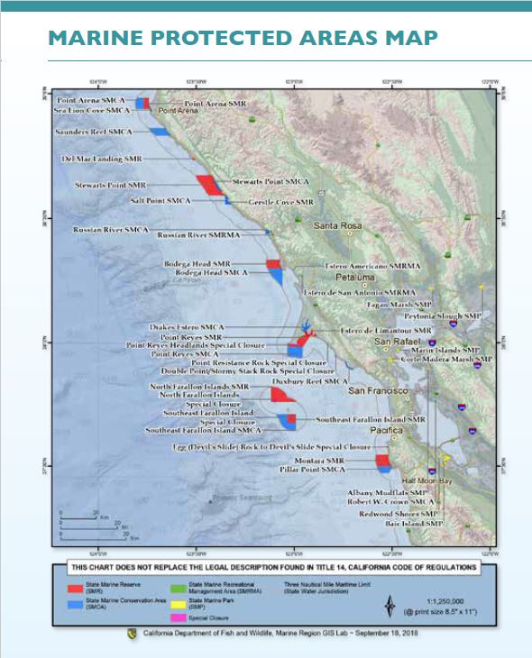 Marine protected areas map